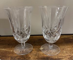 Waterford Lismore Iced Tea 12oz 6.5" Tall  made In Ireland Lot Of 2