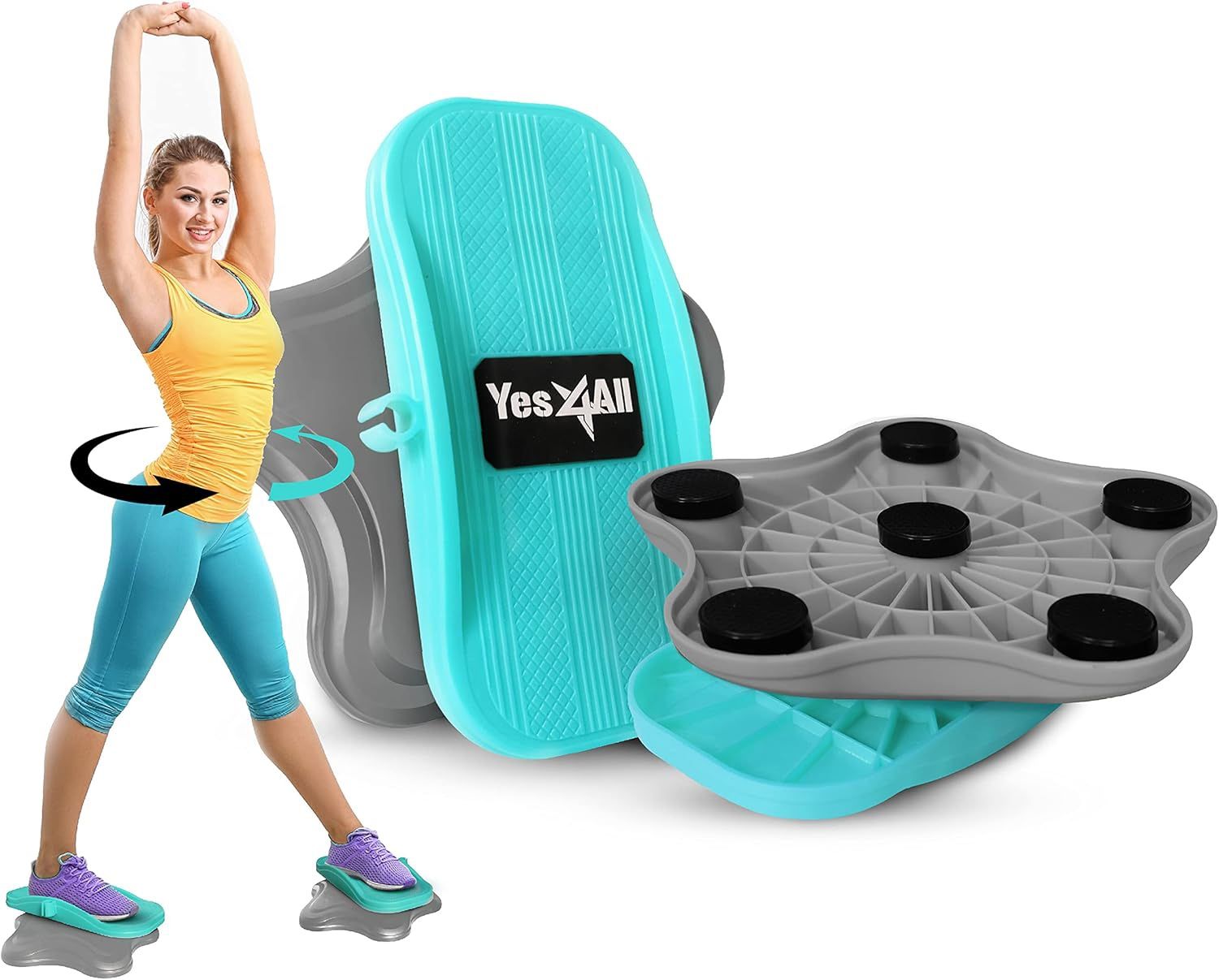 Yes4All Ab & Core Twister Board / Stepper with Resistance Band