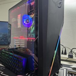 Gaming pc desktop computer asus rog intel i5-9600k, gtx 1080 ti, 32 gb ram, nvme, wifi bundle