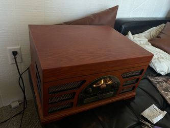 Crosley CR66 5-in-1 Rochester Record Player Radio Tape CD  Stereo Tested & Works