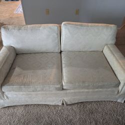 Small White Loveseat 