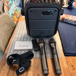 New - JYX Karaoke Machine with 2 Wireless Microphones