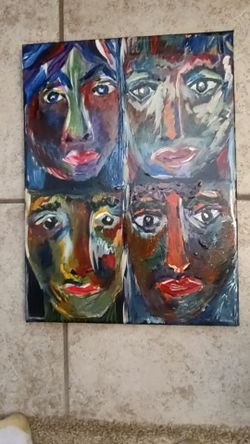 4 Faces - Painting / art