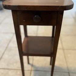 Vintage Small Mahogany Telephone Table 12L x 12W x 22H 