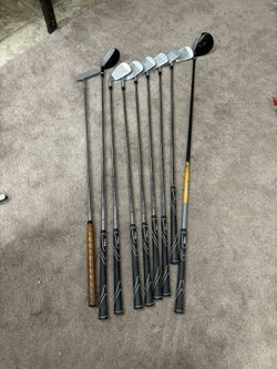 Full Set Of Tour Distance High MOI with 4 hybrid and fw driver and putter By Wilson