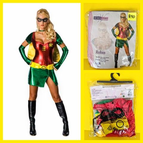 Teen Titans Go! Women's Sexy Robin Halloween Cosplay Costume 6-10 Medium #7290