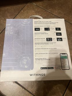 Withings Digital Smart Scale Wi-Fi And Bluetooth Enabled Thumbnail