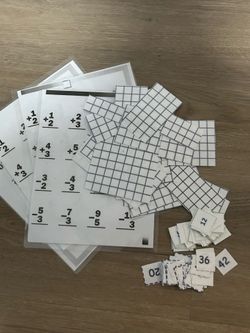 Laminated Addition and Subtraction Math Activity Set