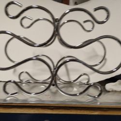 Chrome Table Top 6 Bottle Wine Rack