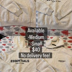 (Light oat) Essentials hoodie, designer hoodie sizes (Small-Medium)