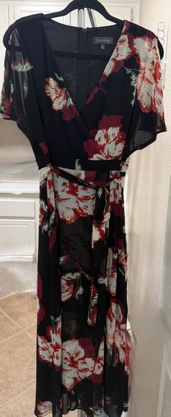 Luxology Floral V-Neck Maxi Dress Size 6