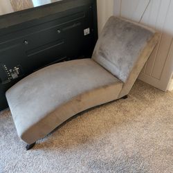 Microfiber Chaise Grey Taupe Beige Color