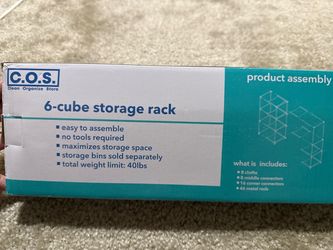 C.O.S. 6-Cube Storage Rack