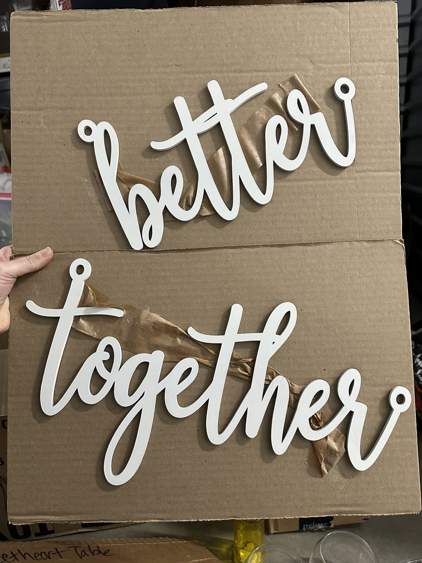 "Better Together" Wedding Sign
