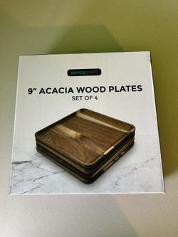 Set Of Wood Plates