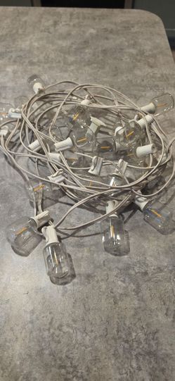 Outdoor String Lights with Bulbs