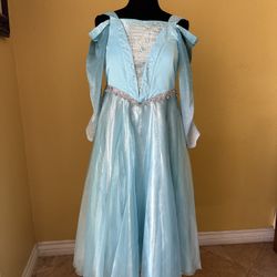 Frozen Elsa Light Up Dress and Cape Size 10 Girls