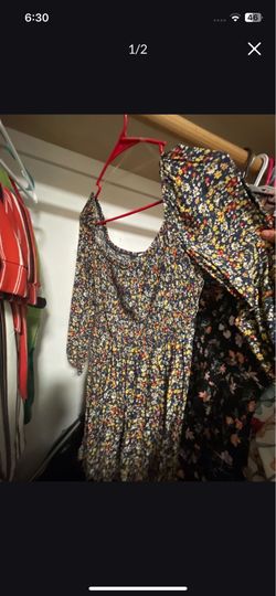 Floral long sleeve dress