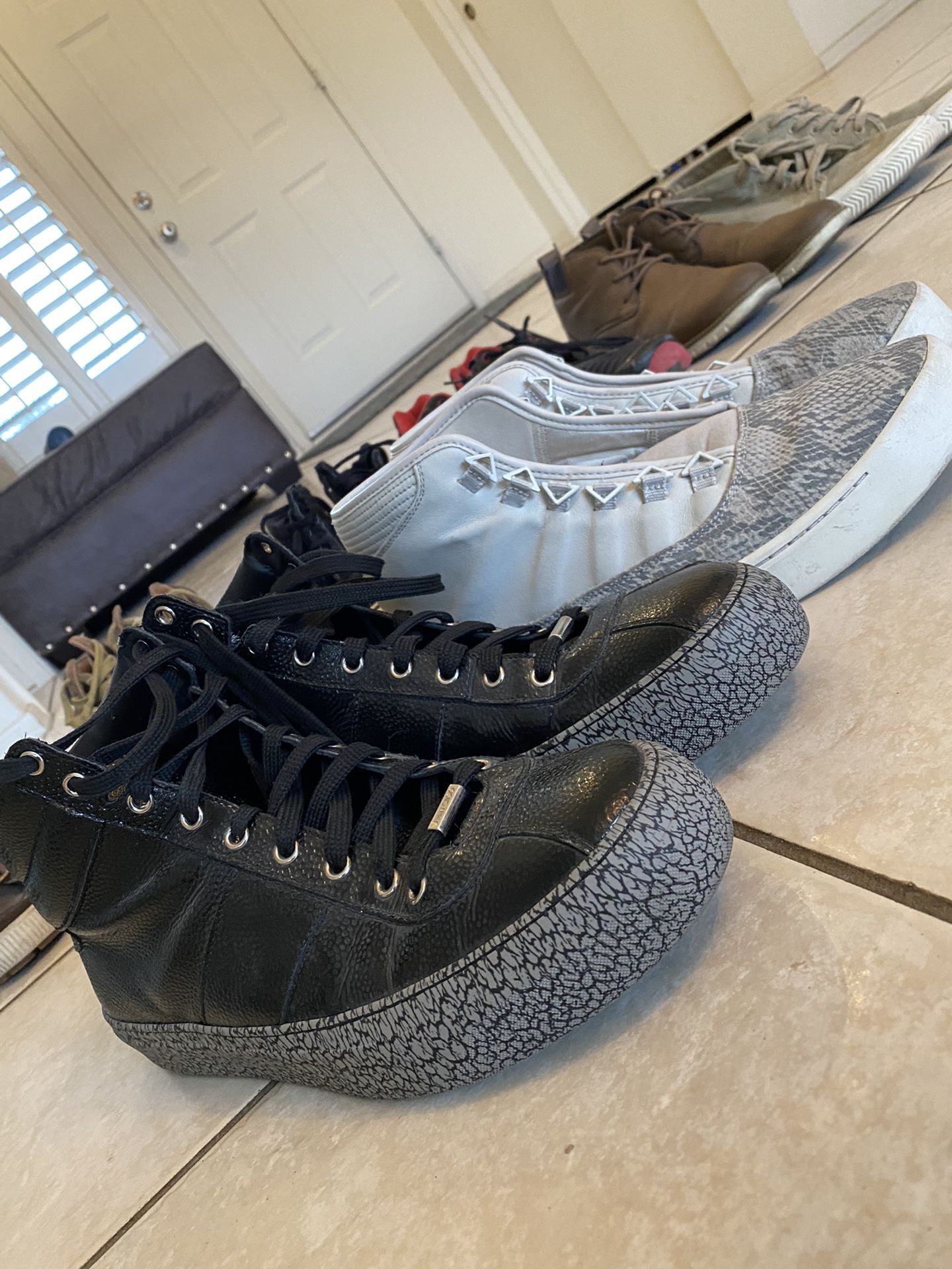Men’s Shoes Size 11 11.5 12 9 (Pairs $60) Jordan Jimmy Choo, Jordan, Vans, Polo, Etc