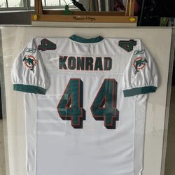 Brand new Signed Rob Konrad Miami Dolphins Jersey