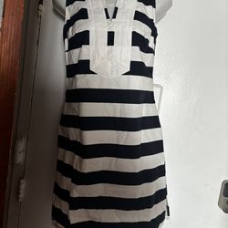 Sts sailer dress rare vintage y2k tennis dress striped blue & white v collar 