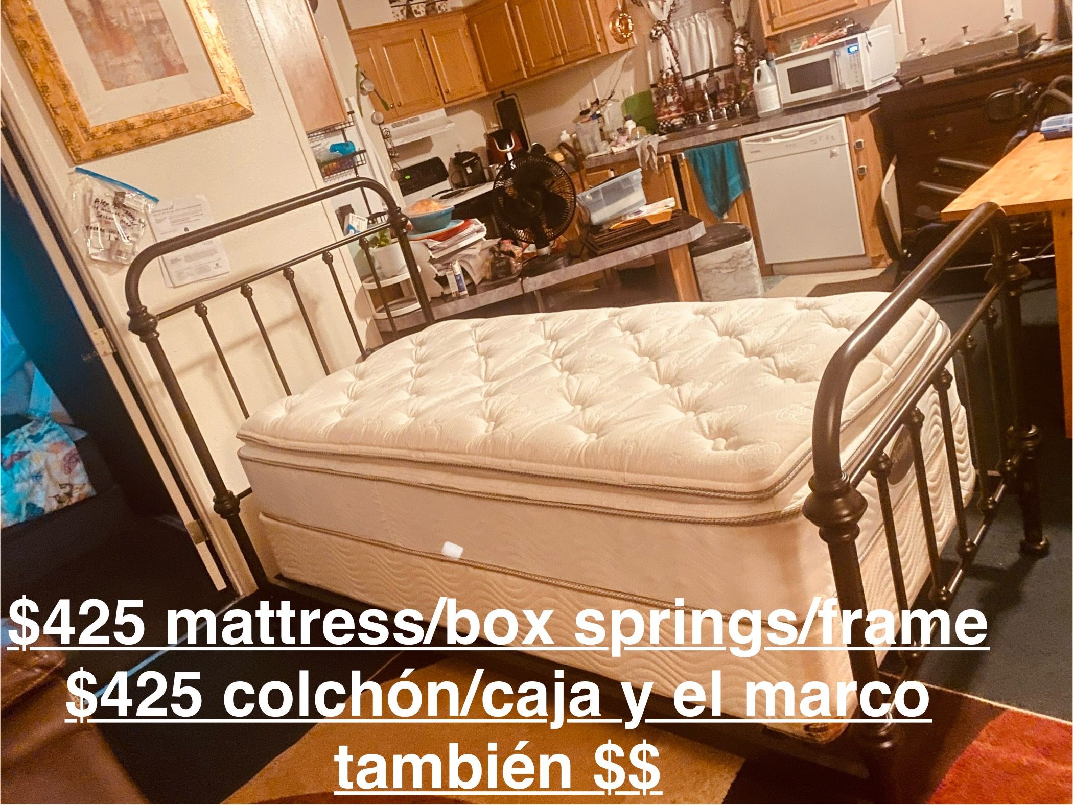 $280/$360–Twin mattresses and box springs (5 available) Metal frames are sold separately. ——(USED NOT NEW) for seriously interested people only messag