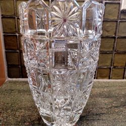 Vintage Deep Cut Crystal Vase