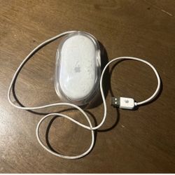Apple Pro Mouse USB Wired Optical Mouse M5769 - White Clear - Cleaned & Tested