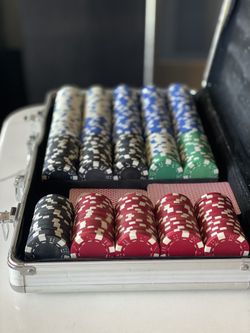 Poker Set (5 Different Colored Chips)