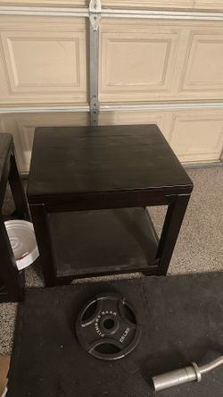 Real Solid Wood Side Table