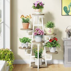 New 7-Tier 43.3” Plant/Flower Stand, Flower, White