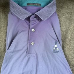 Greyson - Large, Dark Purple Golf Shirt