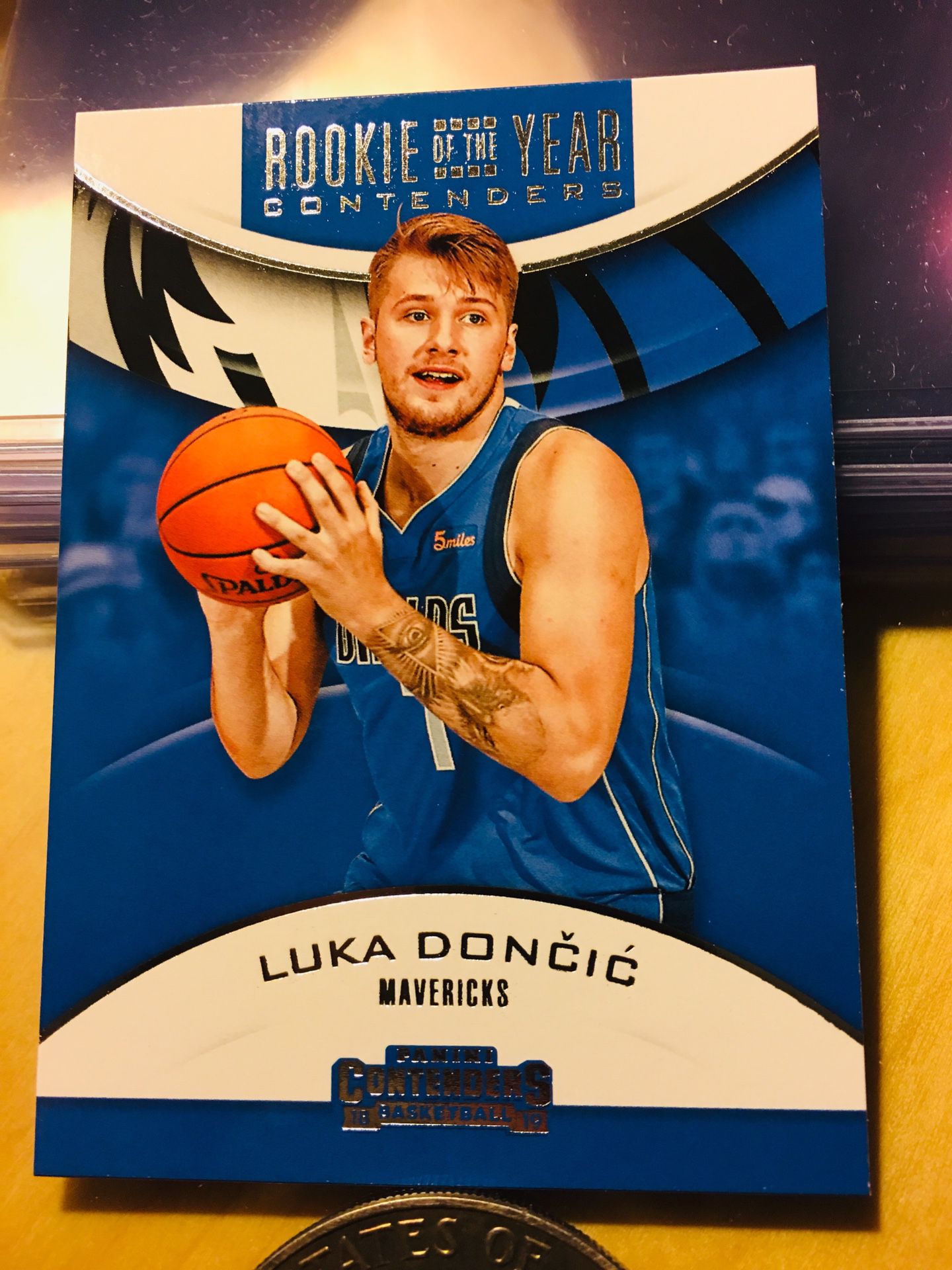 💥💥💥💥💥 2018 Panini Contenders Luka Doncic Rookie Of The Year Contenders Card #4 FIRE! 💥💥💥💥💥