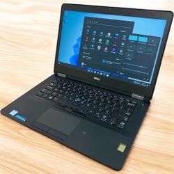 Dell i5 vPro QHD/2K Touchscreen laptop / Windows 11 Pro / SSD 512GB / RAM 8GB / Camera / HDMI / Bluetooth / Charger / Backlit / Fingerprint