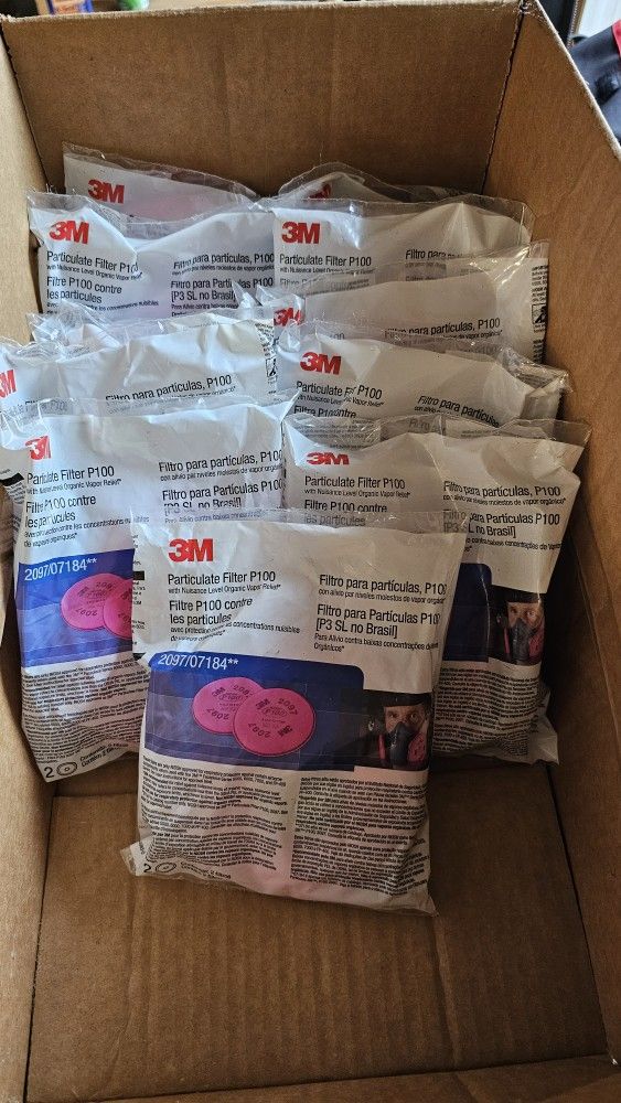 3M Facemask, Respirator 2097 Filter P100 Refills