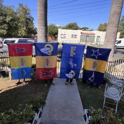 Used Flag Size 3ftx5ft  Rams Lakers Angels , Cowboys Lakers Patriot, Angels, Lakers, Chargers, UCLA Dodgers Rams  