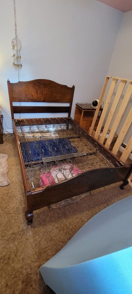 Antique Staples Matress Double Bed