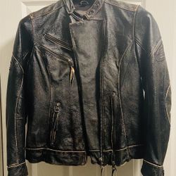 Vintage Leather Riding Jacket