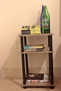 Furinno 3-Tier Side Table / Nightstand - Like New