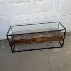 Coffee ☕️ Table With Glass And 2 Drawer  Brand New In Box 📦🔥🔥🔥❗️❗️❗️❗️❗️