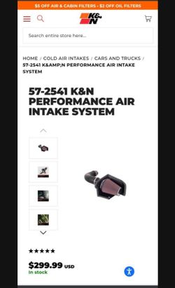 57-2541 K&N Performance Air Intake System