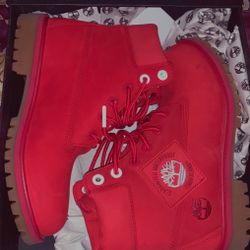 Timberland Premium Waterproof Dark Red Grade School