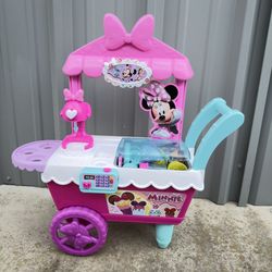 Disney junior Minnie Mouse Ice Cream Cart For Sale!
