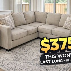 FREE DELIVERY!!! Modern Sectional Couch w/ Chaise – Clean & Comfortable