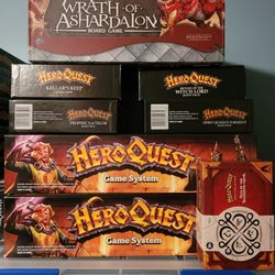 Heroquest with expansions + 2 Dungeons & Dragons  Boardgames
