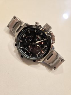 Silver Luxury Analog Watch