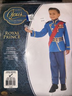 Royal prince  boys  costume size Large. 12-14