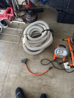 Vacuum hose. can be for a pool or can be for a central VAC.