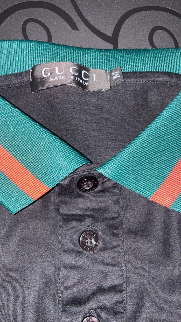 Gucci Grg Collar Polo Bee Logo