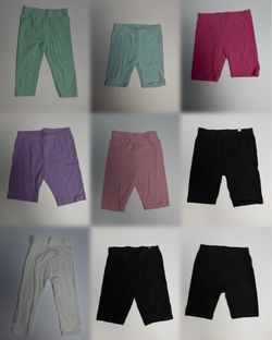 Girls Bike Shorts & Leggings Bundle - Size [5-7] (Lot of 9)